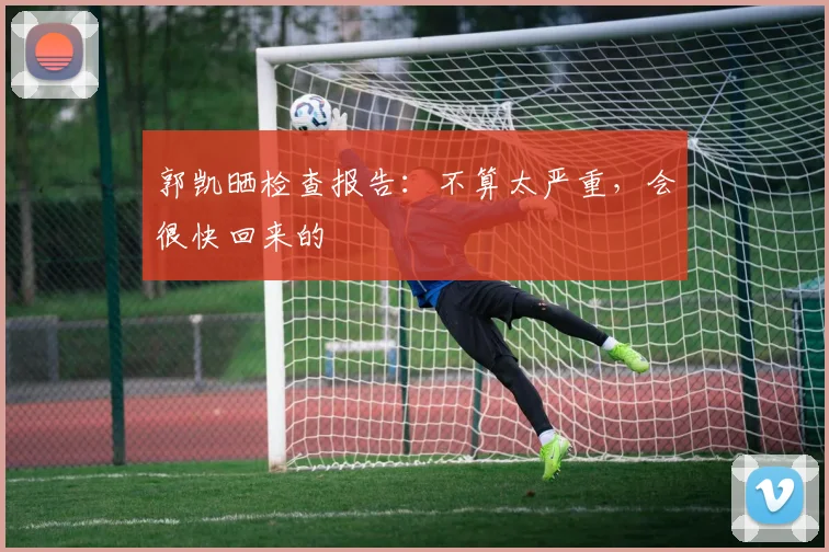 郭凯晒检查报告：不算太严重，会很快回来的