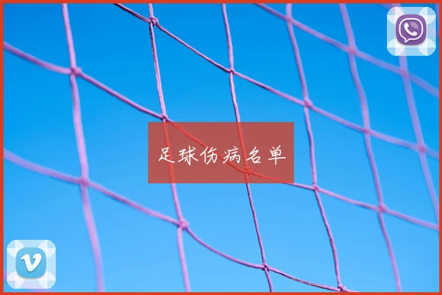 足球伤病名单